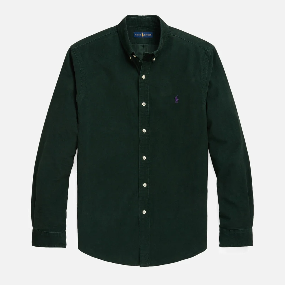 Polo Ralph Lauren Men's Corduroy Shirt - College Green Image 1