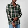Polo Ralph Lauren Men's Luxury Flannel Shirt - Green/White Multi - Image 1