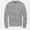 Polo Ralph Lauren Men's Cable Knit Cotton Jumper - Fawn Grey Heather - Image 1