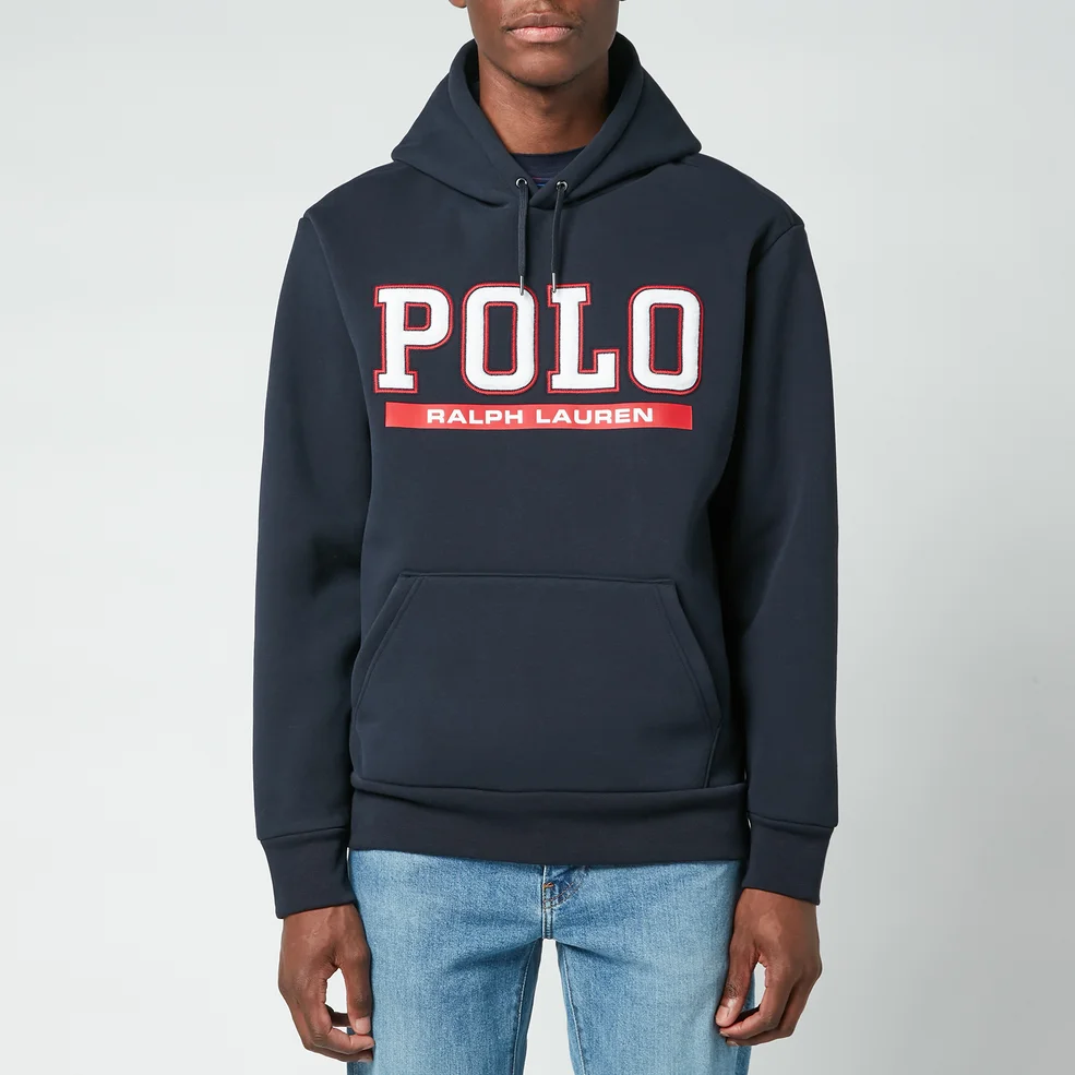 Polo Ralph Lauren Men's Polo Logo Pullover Hoodie - Aviator Navy Image 1