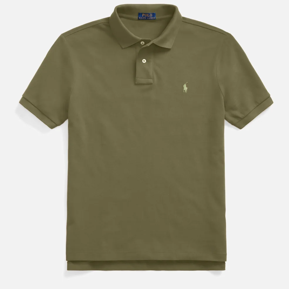 Polo Ralph Lauren Men's Slim Fit Mesh Polo Shirt - Basic Olive Image 1