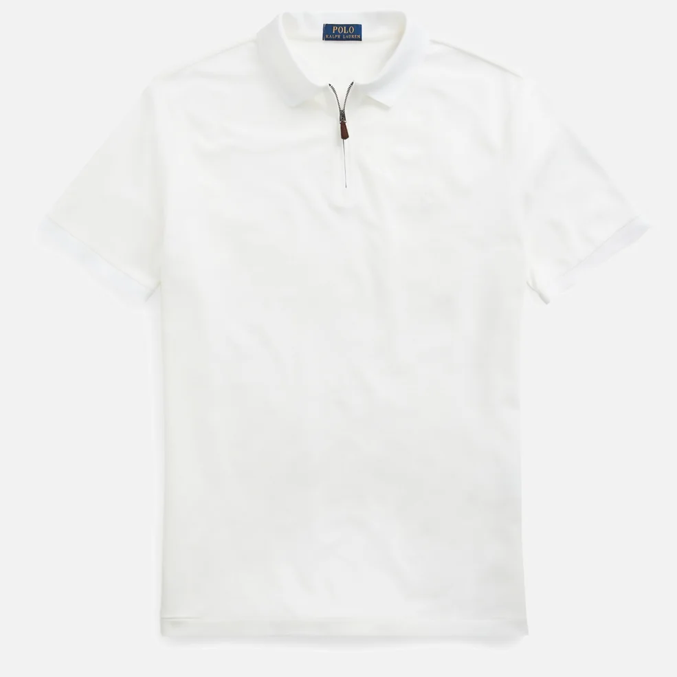 Polo Ralph Lauren Men's Half Zip Polo Shirt - White Image 1