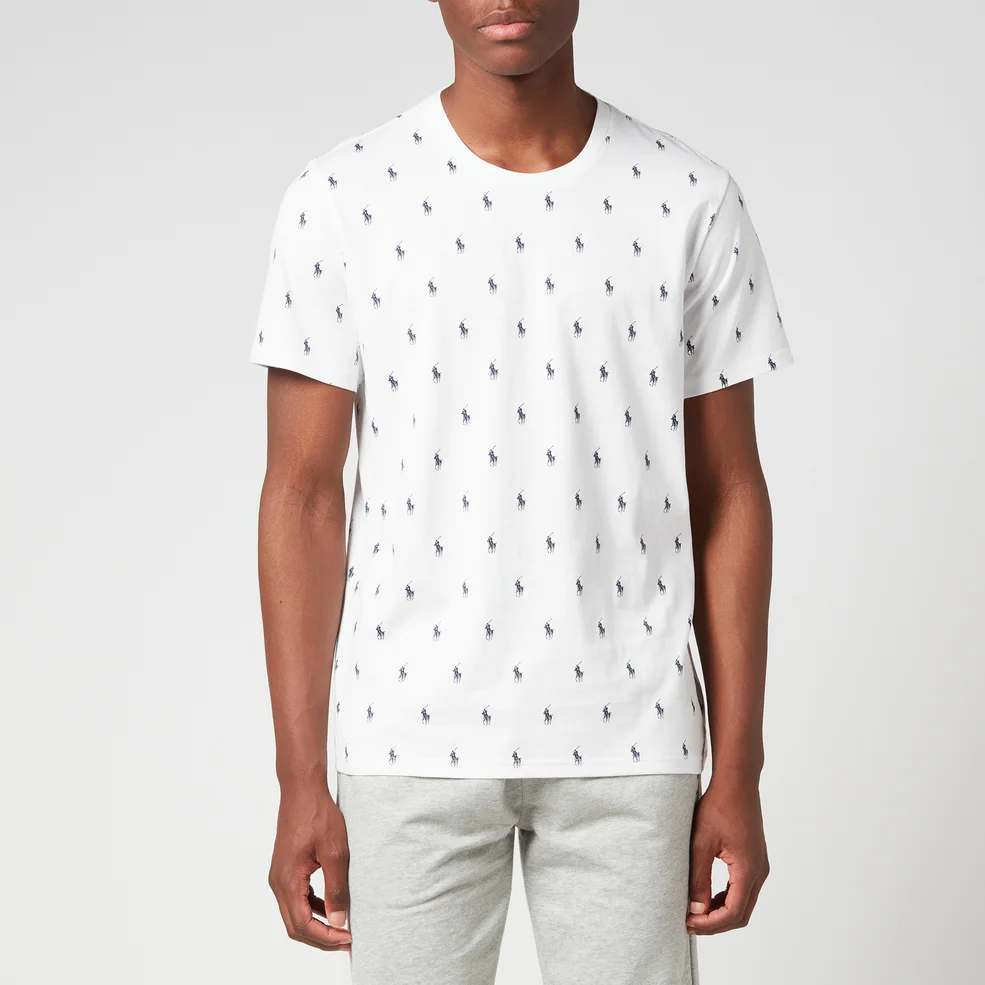 Polo Ralph Lauren Men's All Over Print T-Shirt - White Image 1