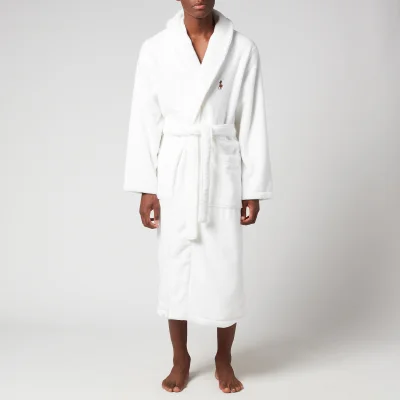Polo Ralph Lauren Men's Cotton Terry Dressing Gown - White