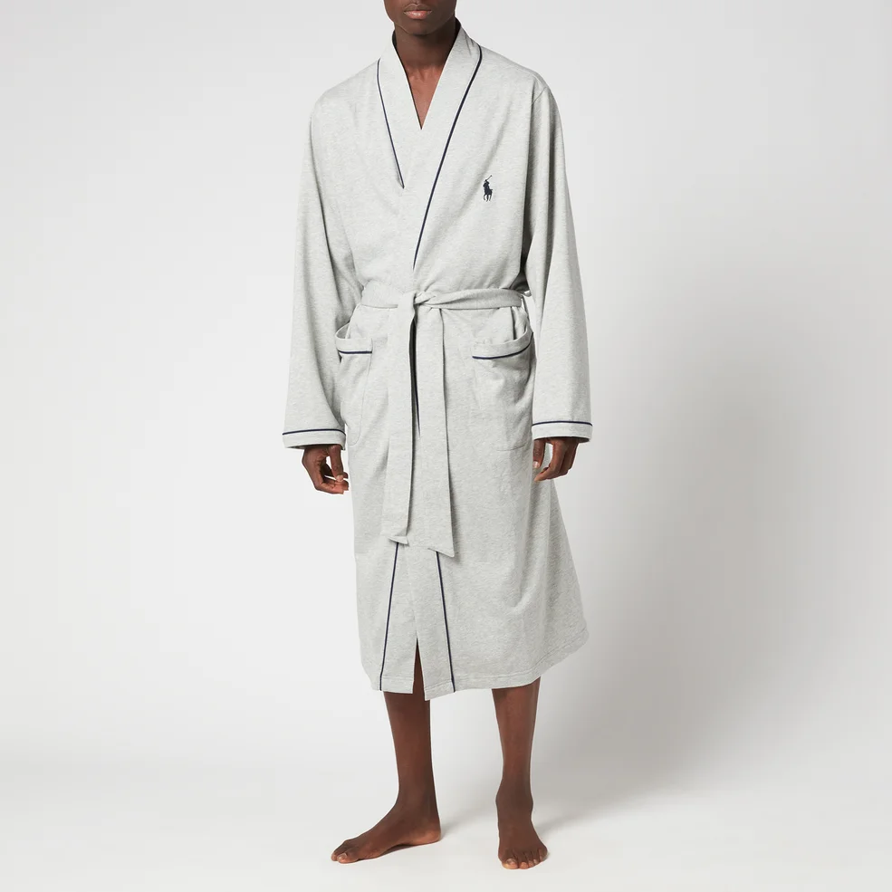 Polo Ralph Lauren Men's Loopback Jersey Dressing Gown - Andover Heather Image 1