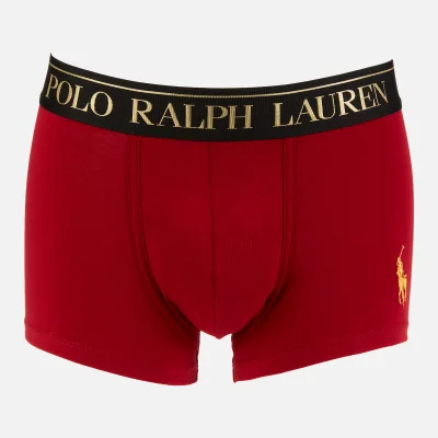 Polo Ralph Lauren Men's Gold Polo Player Trunk Boxer Shorts - Holiday Red