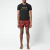 Polo Ralph Lauren Men's Shorts Sleep Set - Plaid/Gold Bugle All Over Print - Image 1