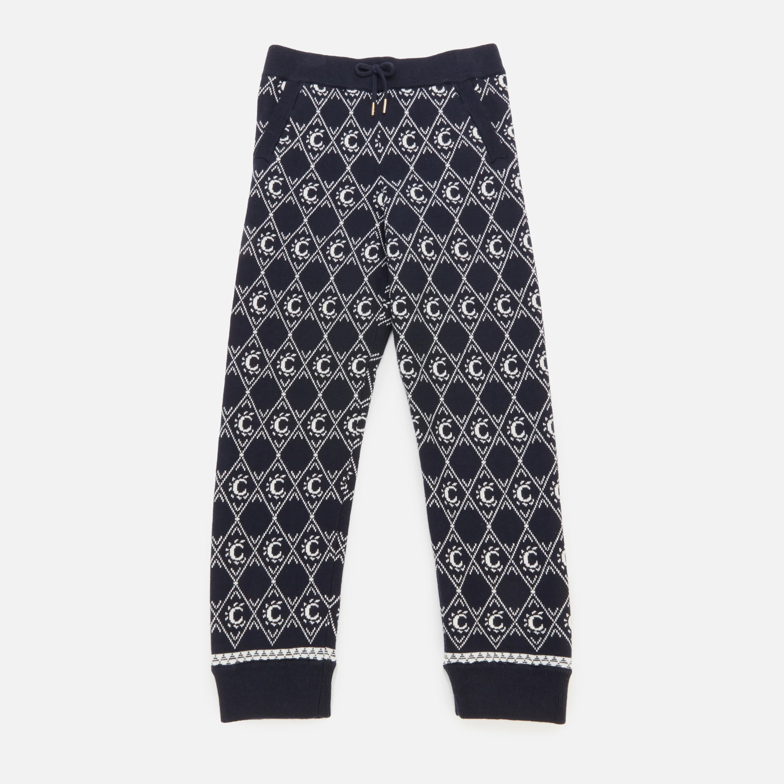 Chloé Girls' Knitted Trousers - Navy Image 1