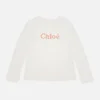 Chloé Girls' Long Sleeve T-Shirt - Offwhite - Image 1