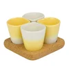 Dedal Copus Ceramic Cups - Banana Yellow Gradient - Image 1