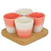 Dedal Copus Ceramic Cups - Coral Gradient - Image 1