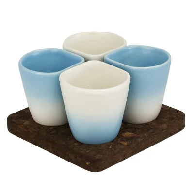 Dedal Copus Ceramic Cups - Sky Blue Gradient