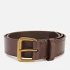 Polo Ralph Lauren Men's PP Charm Casual Tumbled Leather Belt - Brown - Image 1