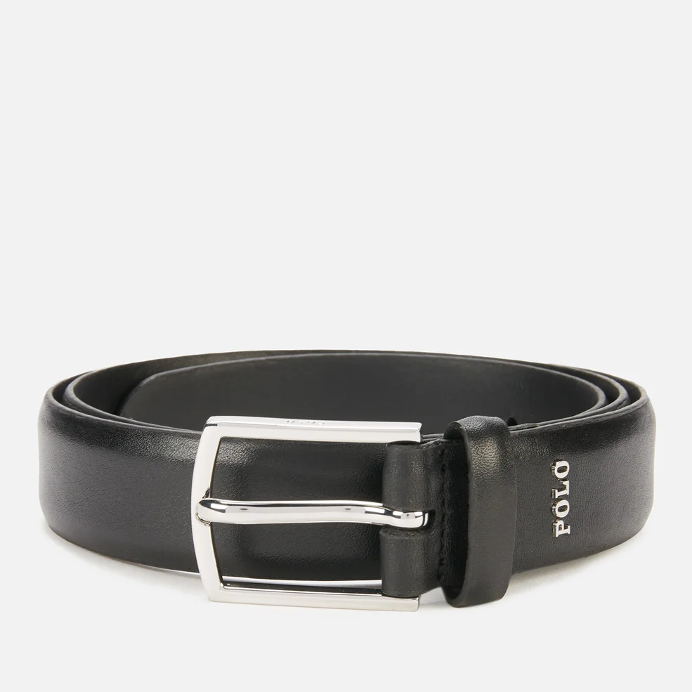 Polo Ralph Lauren Men's Smooth Leather Dress Belt - Black Image 1