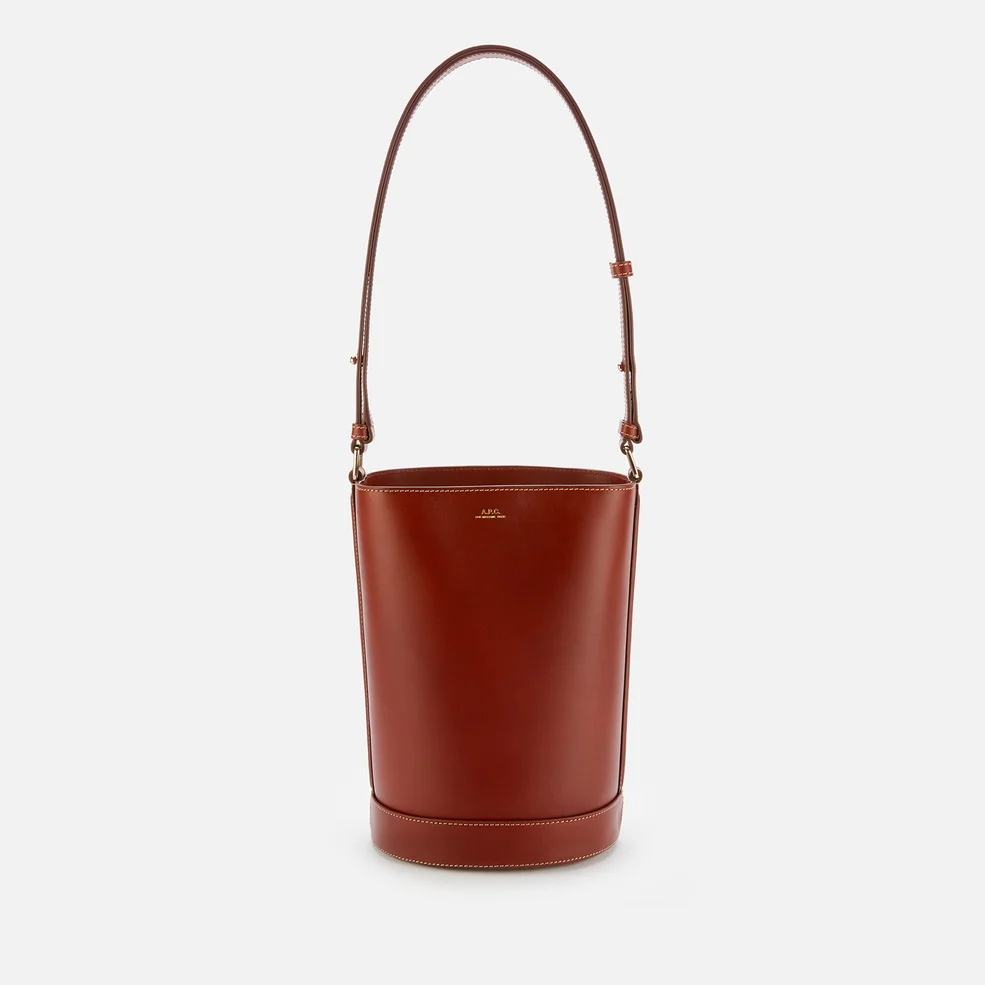 A.P.C. Women's Ambre Small Bucket Bag - Brown Image 1
