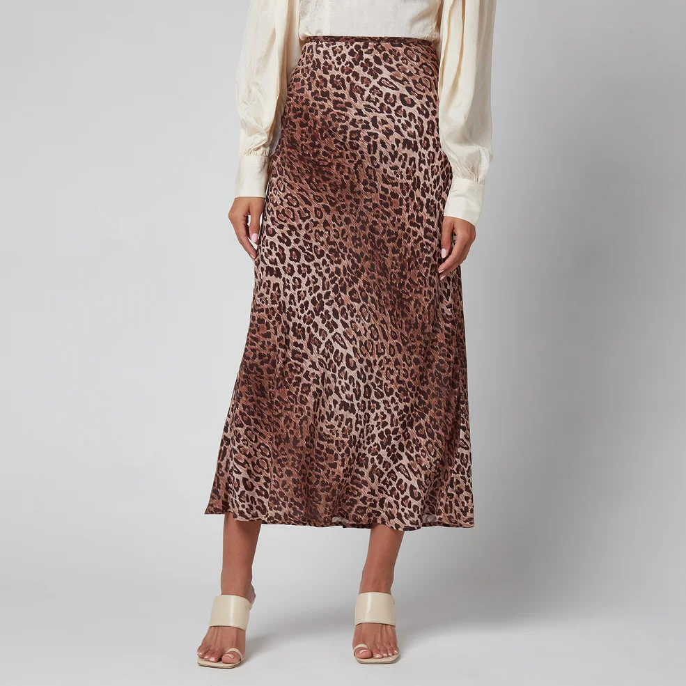 RIXO Women's Kelly Skirt - Leopard Image 1