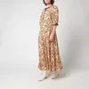 RIXO Women's Hanna Midi Dress - Brown Meadow Leopard Mix - Image 1