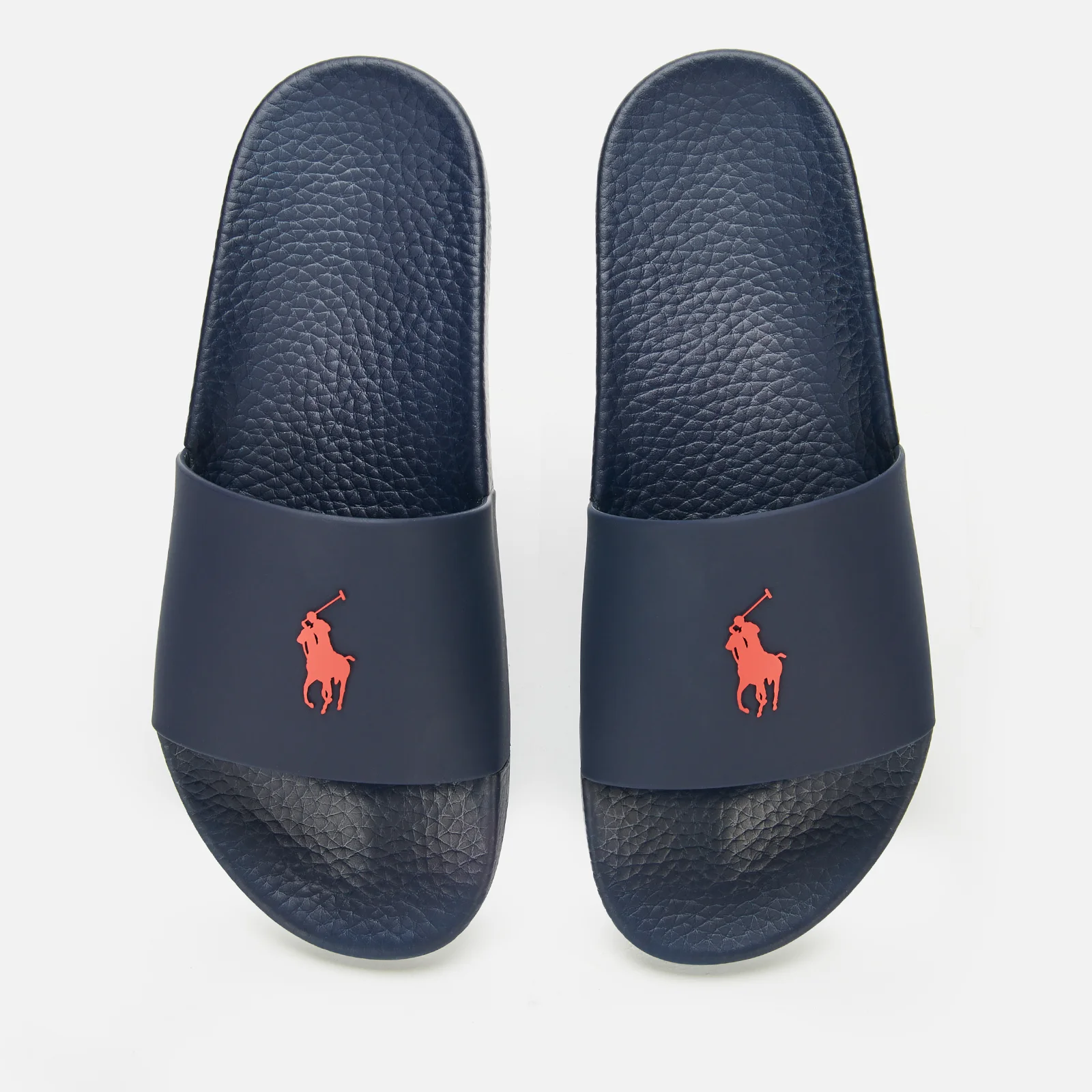 Polo Ralph Lauren Men's Slide Sandals - Navy/Red PP - UK 7 Image 1