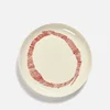 Serax x Ottolenghi Small Plate - White & Swirl Stripes Red (Set of 2) - Image 1