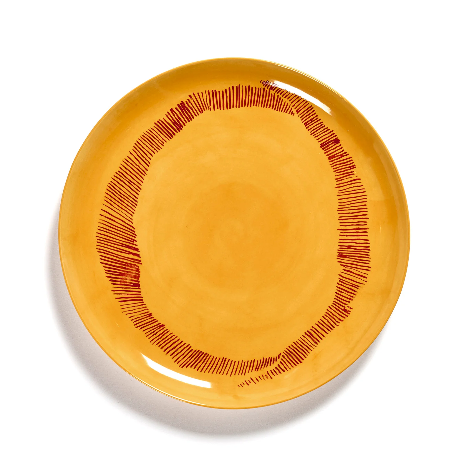 Serax x Ottolenghi Large Plate - Sunny Yellow & Swirl Red (Set of 2) Image 1