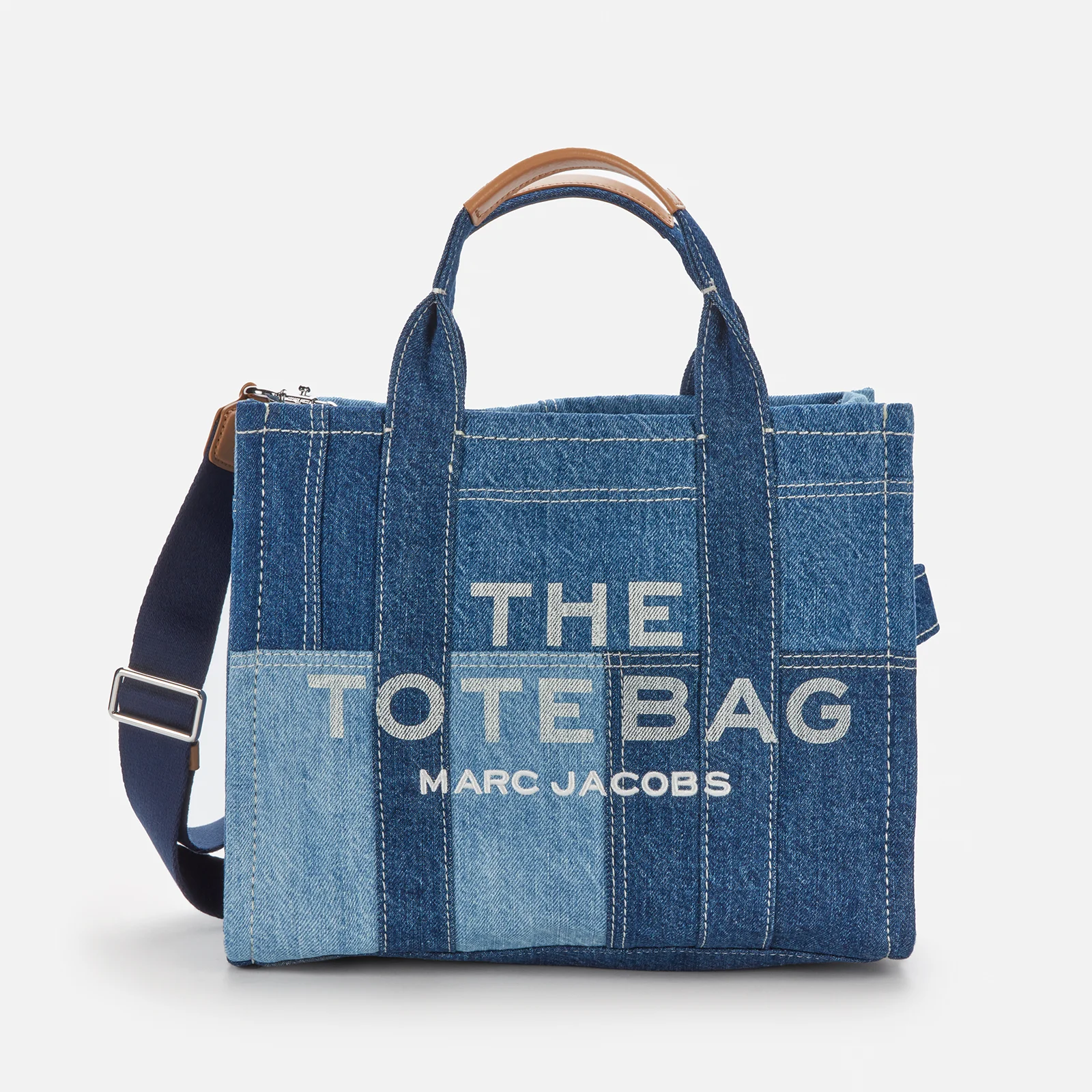 Marc Jacobs Women's The Denim Medium Tote Bag - Blue Denim Image 1