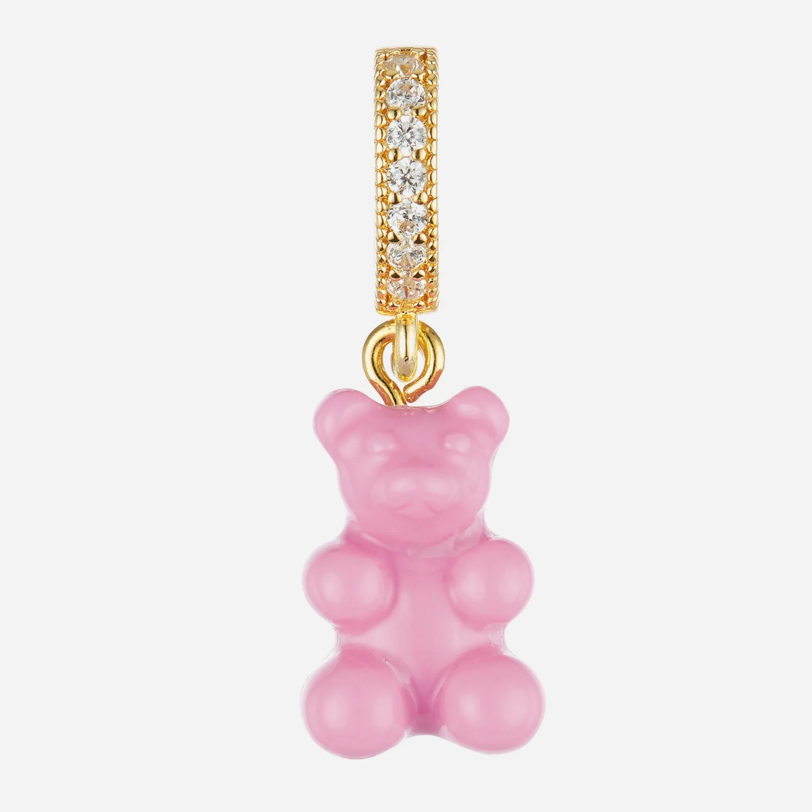 Crystal Haze Women's Pave Nostalgia Bear Pendant - Candy Pink Image 1