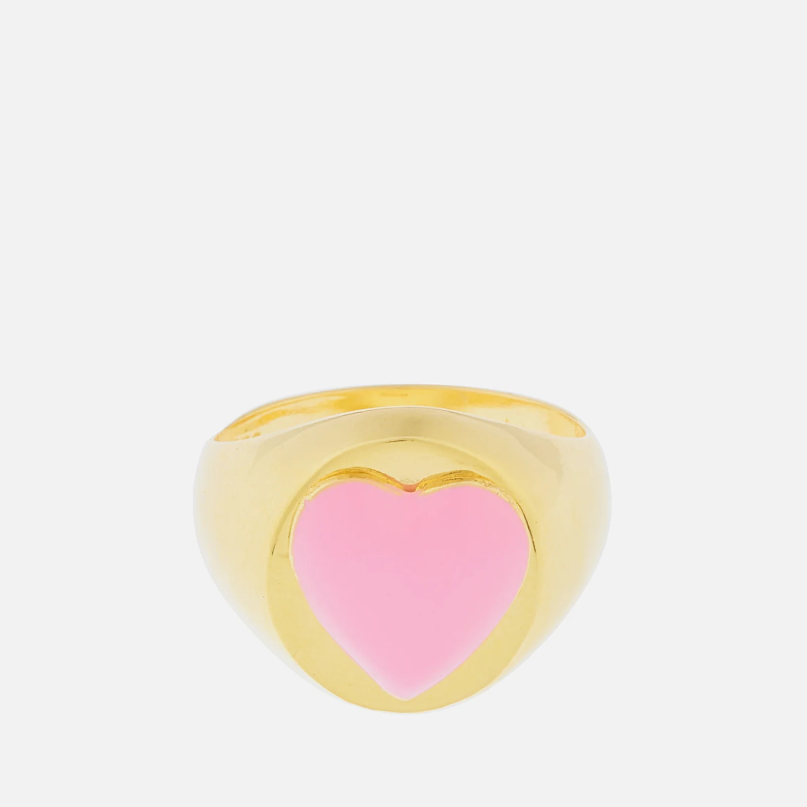 Wilhelmina Garcia Women's Naked Heart Ring - Pink Image 1