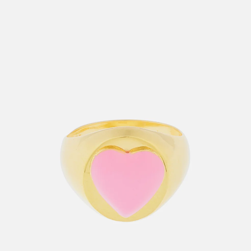 Wilhelmina Garcia Women's Naked Heart Ring - Pink Image 1