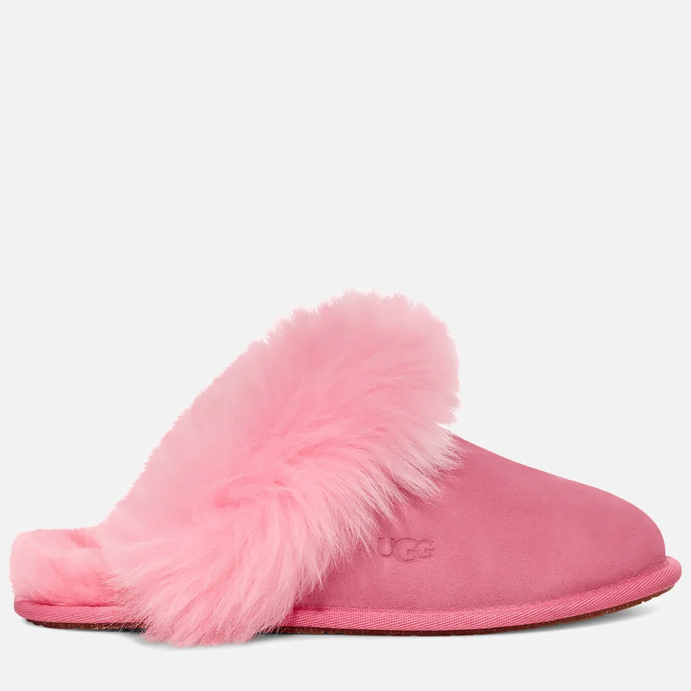 UGG Women's Scuff Sis Suede/Sheepskin Slippers - Pink Rose Image 1