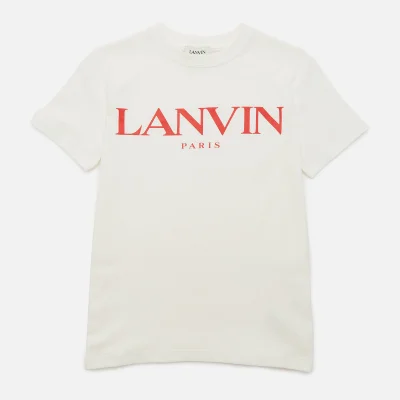 Lanvin Boys' Short Sleeves T-Shirt - Off White