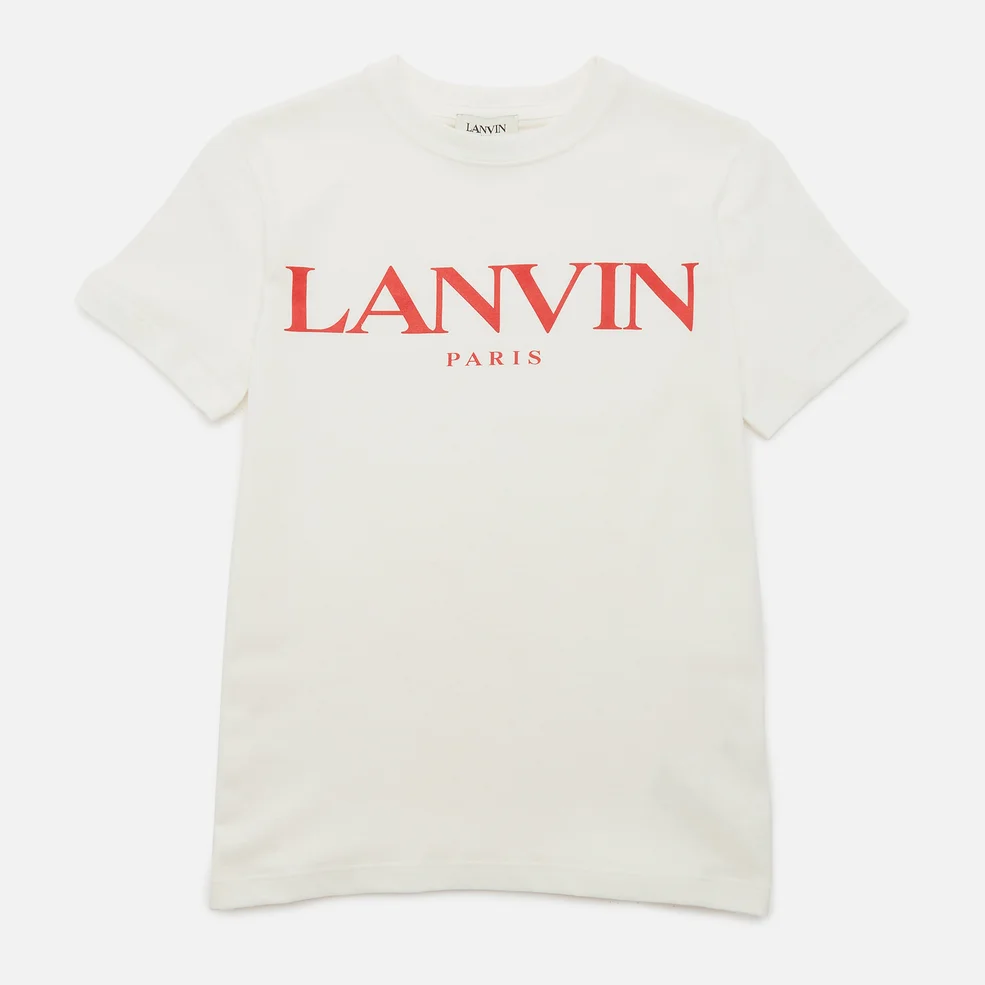 Lanvin Boys' Short Sleeves T-Shirt - Off White Image 1