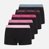 Calvin Klein Men's 5 Pack Low Rise Trunk Boxer Shorts - Black/Multi - Image 1
