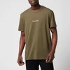 Calvin Klein Men's Centre Logo T-Shirt - Army Green - Image 1