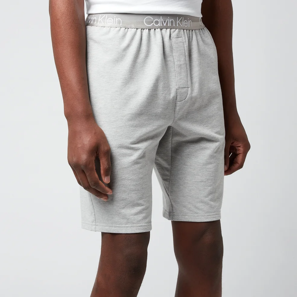 Calvin Klein Men's Sleep Shorts - Grey Heather Image 1