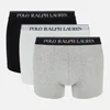 Polo Ralph Lauren Men's 3-Pack Trunk Boxers - White/Polo Black/Andover Heather - Image 1