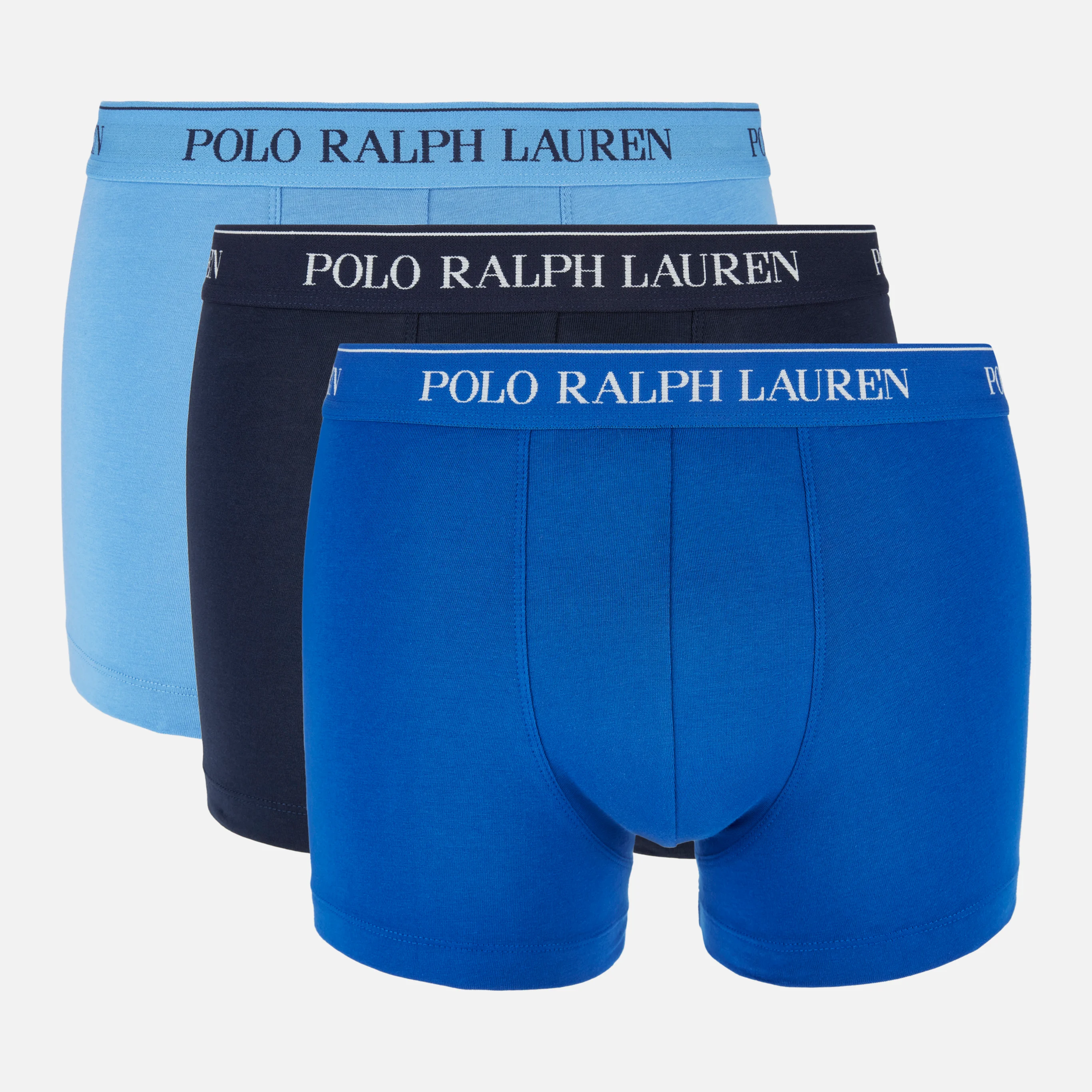 Polo Ralph Lauren Men's Classic 3 Pack Trunks - Cruise Navy/Saphire Star/Bermuda Blue Image 1