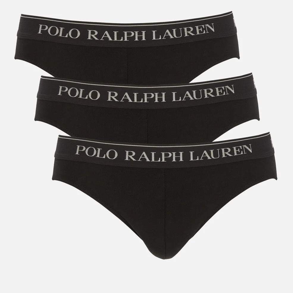 Polo Ralph Lauren Men's 3 Pack Briefs - Black/Multi Waistband Image 1