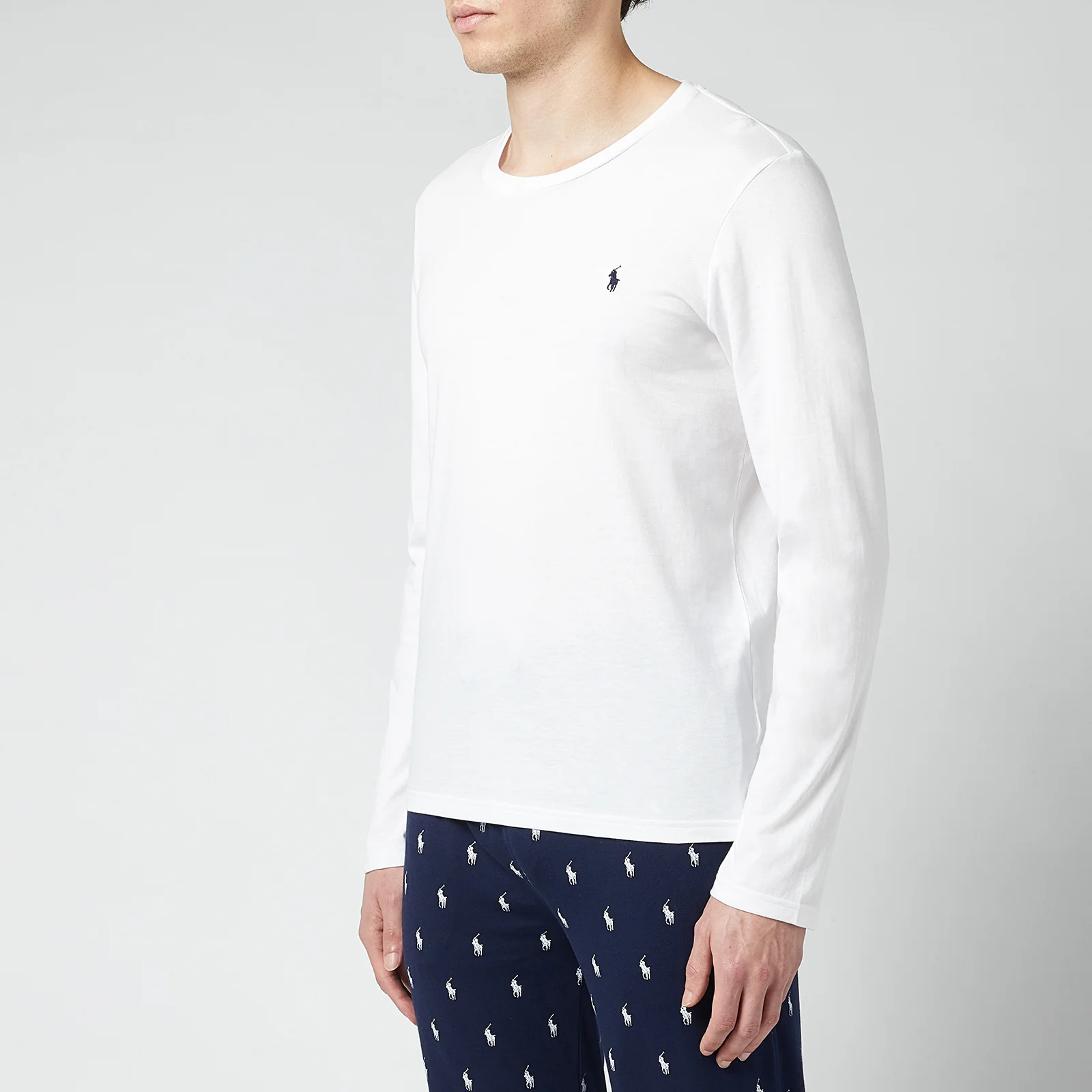 Polo Ralph Lauren Men's Liquid Cotton Long Sleeve T-Shirt - White Image 1