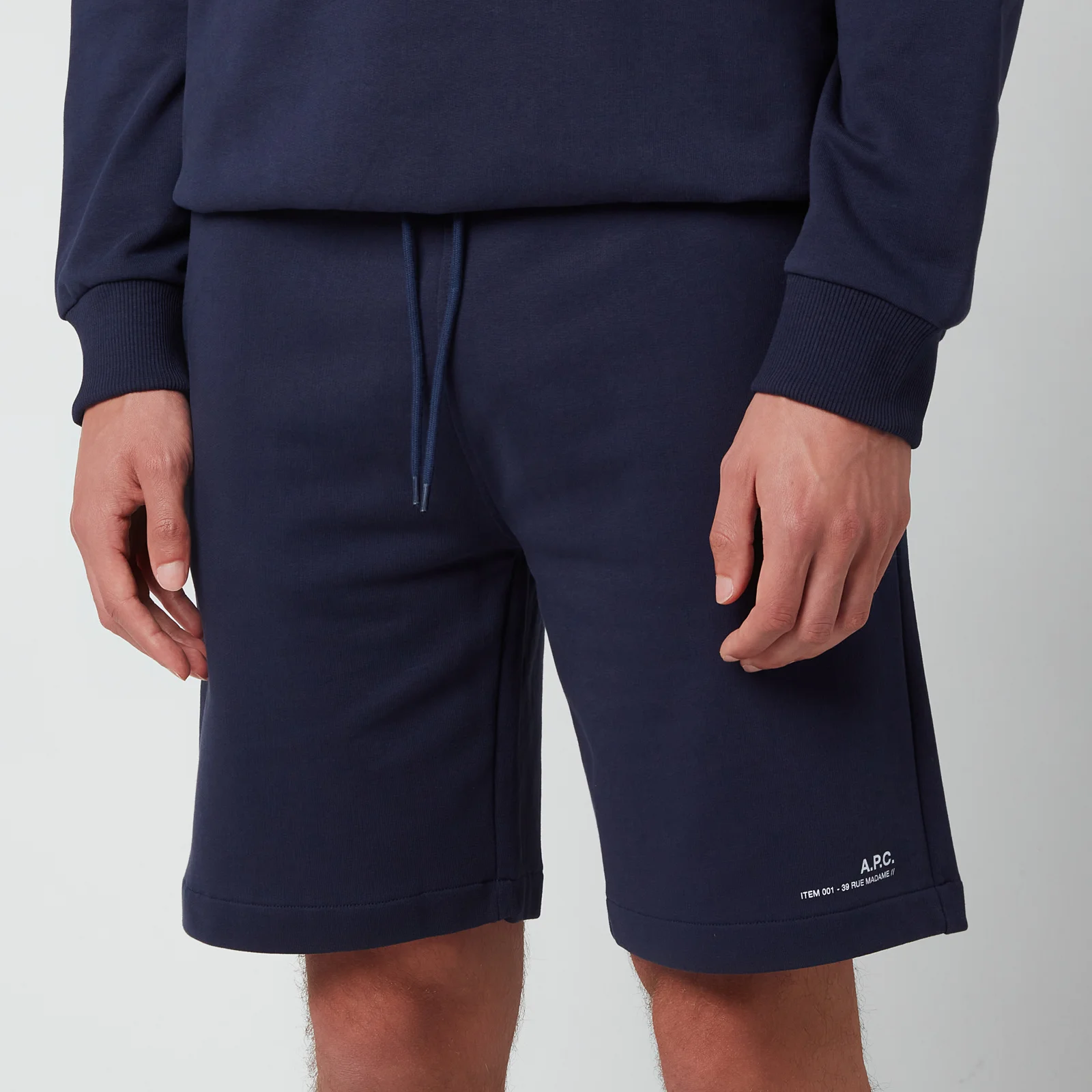 A.P.C. Men's Item Shorts - Dark Navy Image 1
