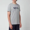 A.P.C. Men's Vpc Logo T-Shirt - Heather Grey - Image 1