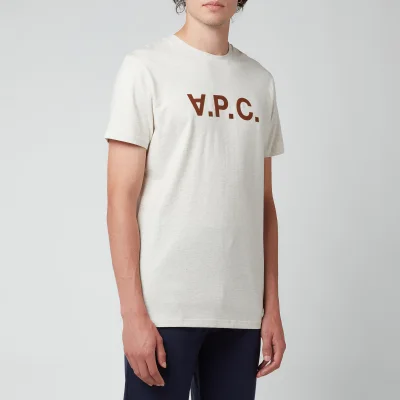 A.P.C. Men's Vpc Colour Logo T-Shirt - Beige