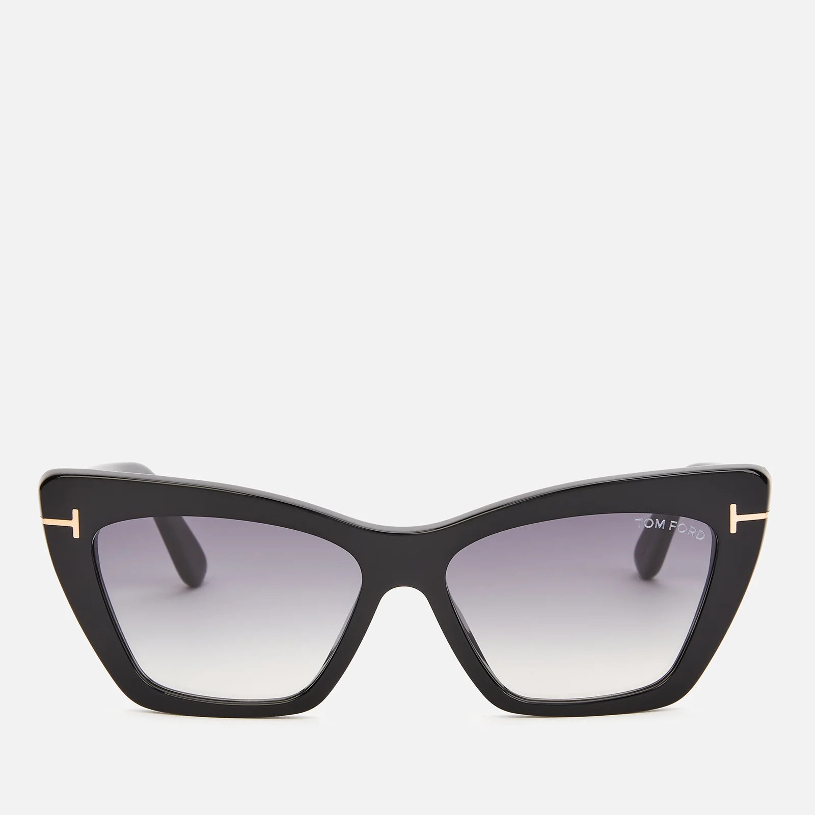 Tom Ford Women's Wyatt Cat Frame Sunglasses - Black/Smoke Image 1
