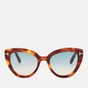 Tom Ford Women's Izzi Cat Frame Sunglasses - Blonde Havana - Image 1