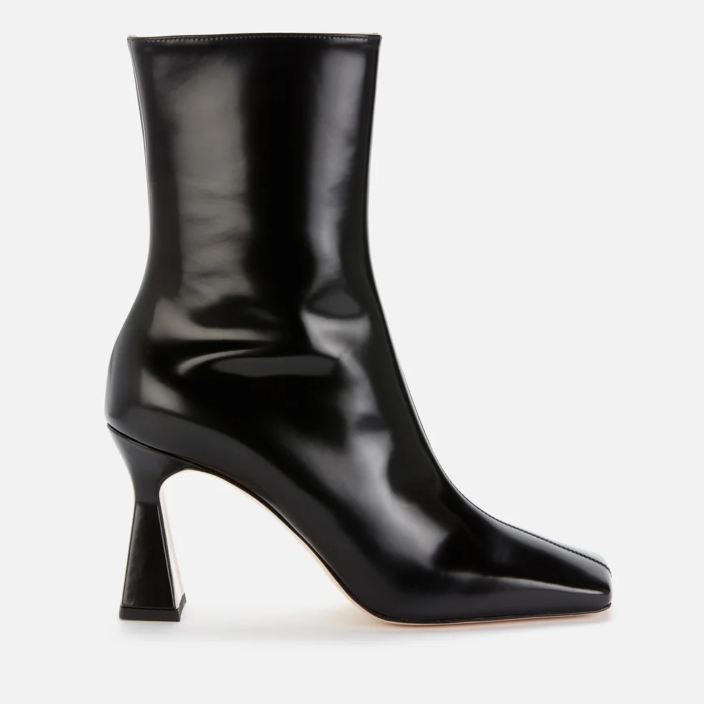 Wandler Women's Isa Leather Heeled Boots - Shiny Black Image 1