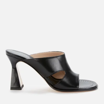 Wandler Women's Marie Leather Heeled Sandals - Black