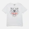KENZO Girls' Tiger T-Shirt - White - Image 1