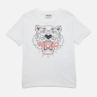 KENZO Girls' Tiger T-Shirt - White