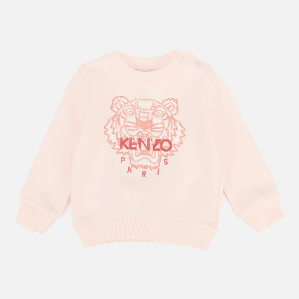 KENZO Baby Girl Tiger Sweatshirt - Pink Image 1