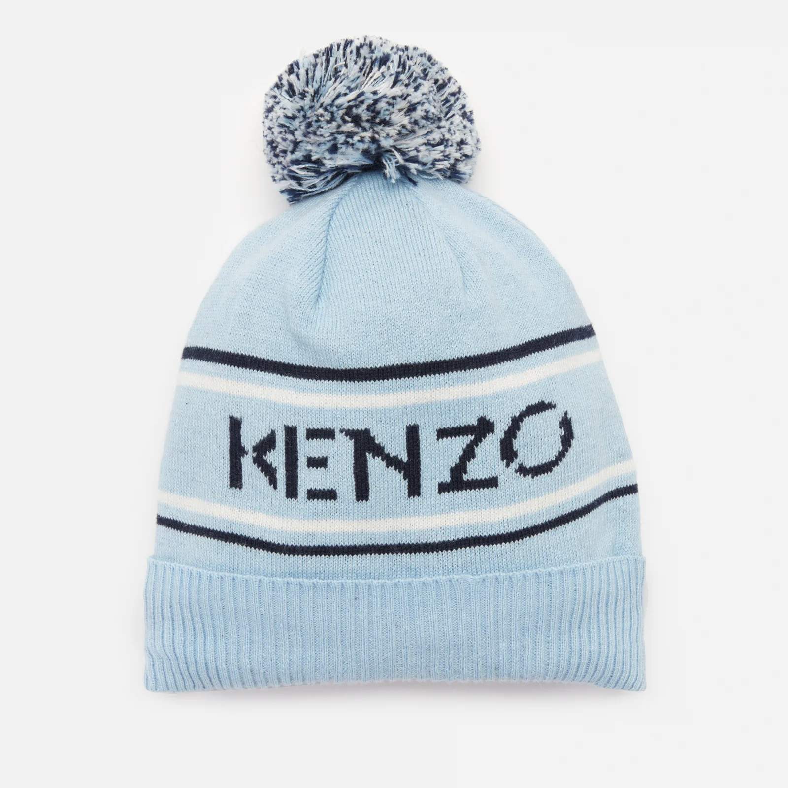 KENZO Babys' Boy Bobble Hat - Pale Blue Image 1