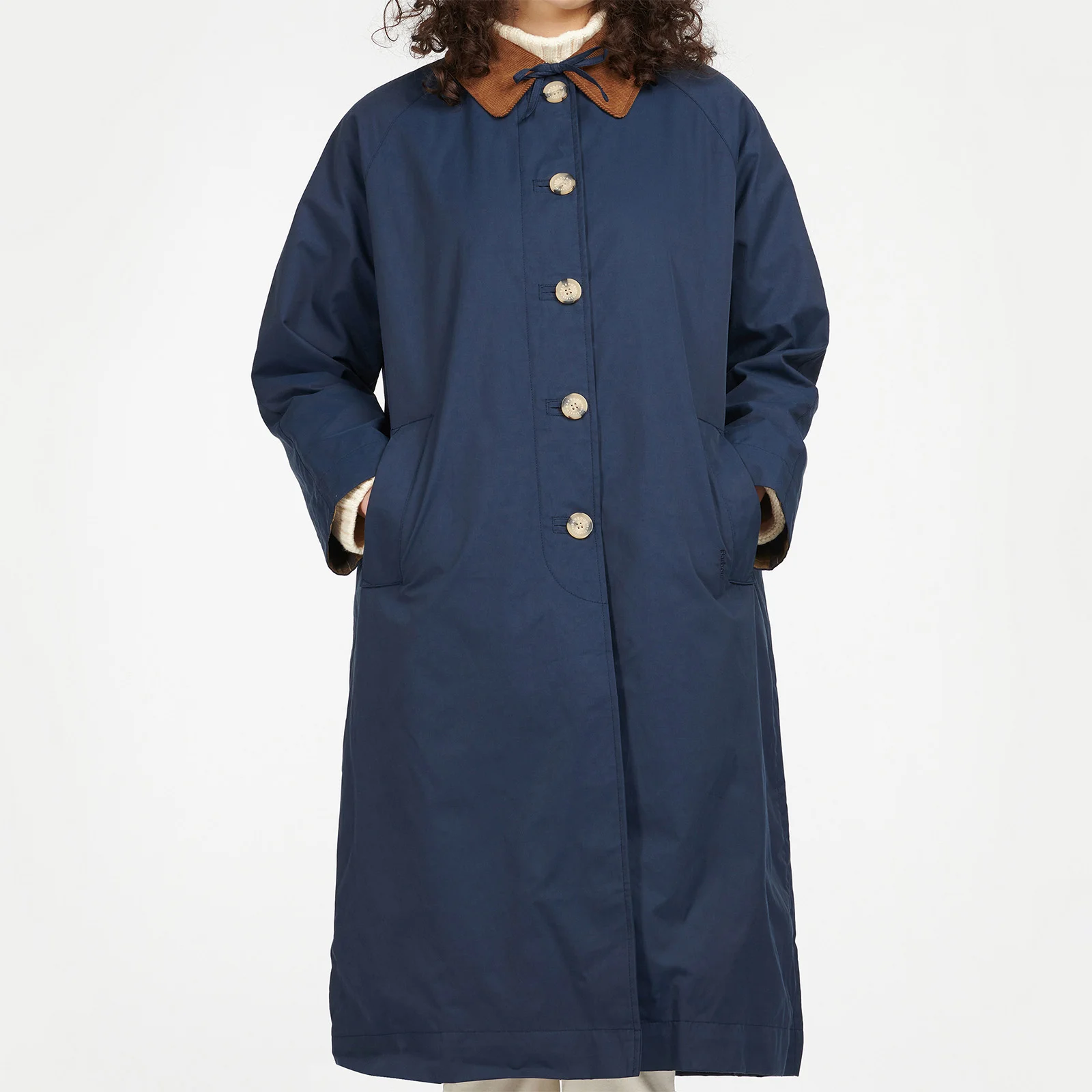 Barbour X ALEXACHUNG Women's Jackie Casual Jacket - Royal Navy/Muted Image 1